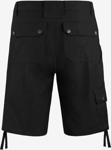 Regular Pantalon outdoor 'Mojave' normani en noir