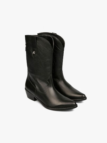 Scalpers Cowboy boot 'Isa' in Black