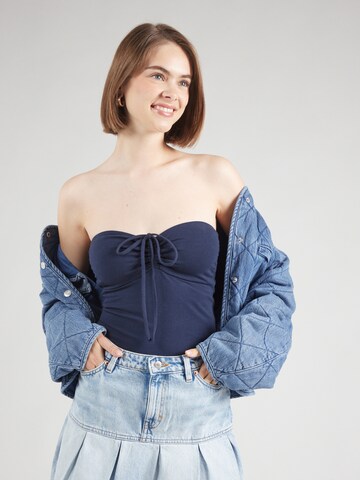 HOLLISTER Топ в Синий: спереди