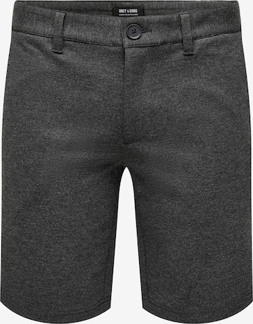 Only & Sons Regular Chino Pants 'Mark' in Grey: front