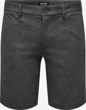 Regular Pantalon chino 'Mark' Only & Sons en gris : devant