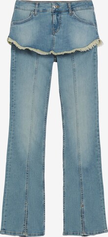 Bootcut Jeans de la Bershka pe albastru: față