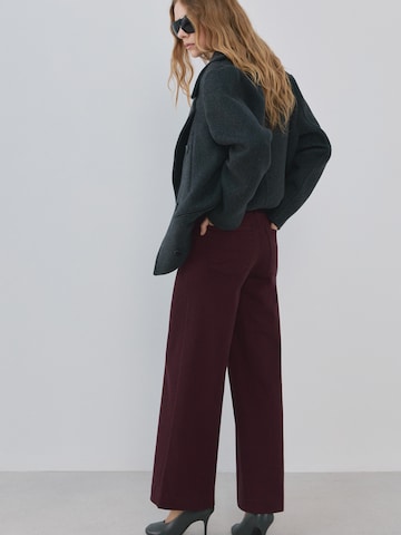 MANGO Wide Leg Jeans 'PALOMA' in Rot