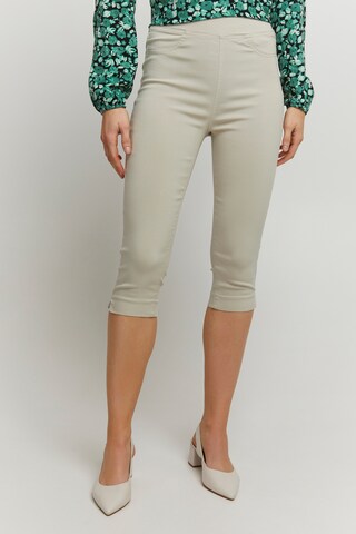 b.young Slimfit Broek 'BYKEIRA' in Beige: voorkant