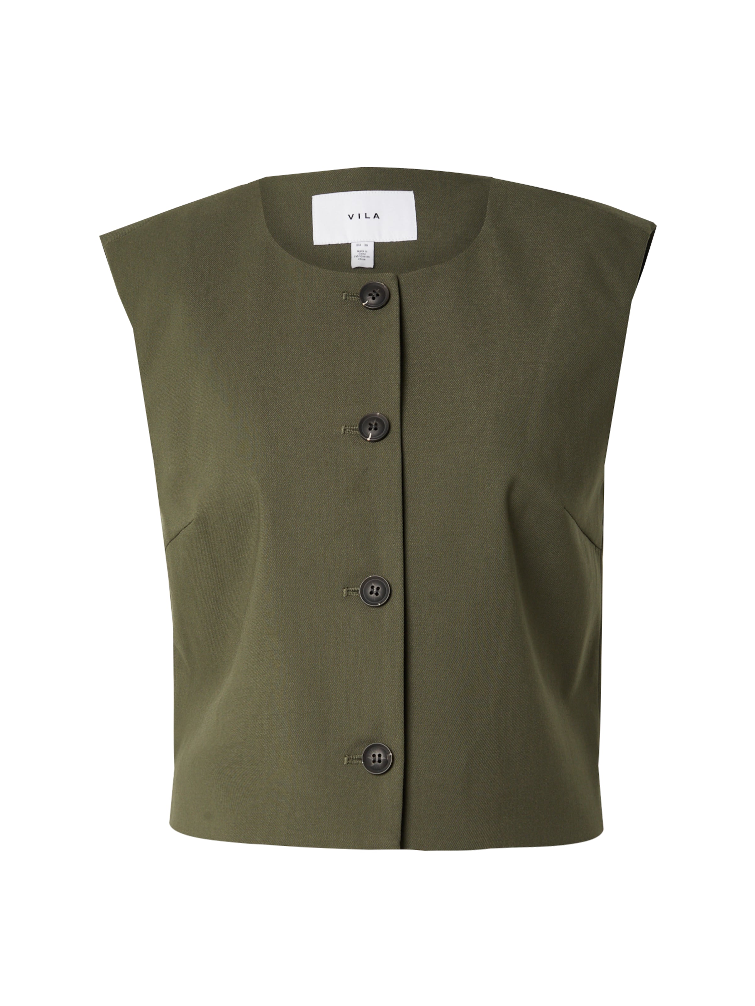 VILA Suit Vest 'VICulda' in Green: front