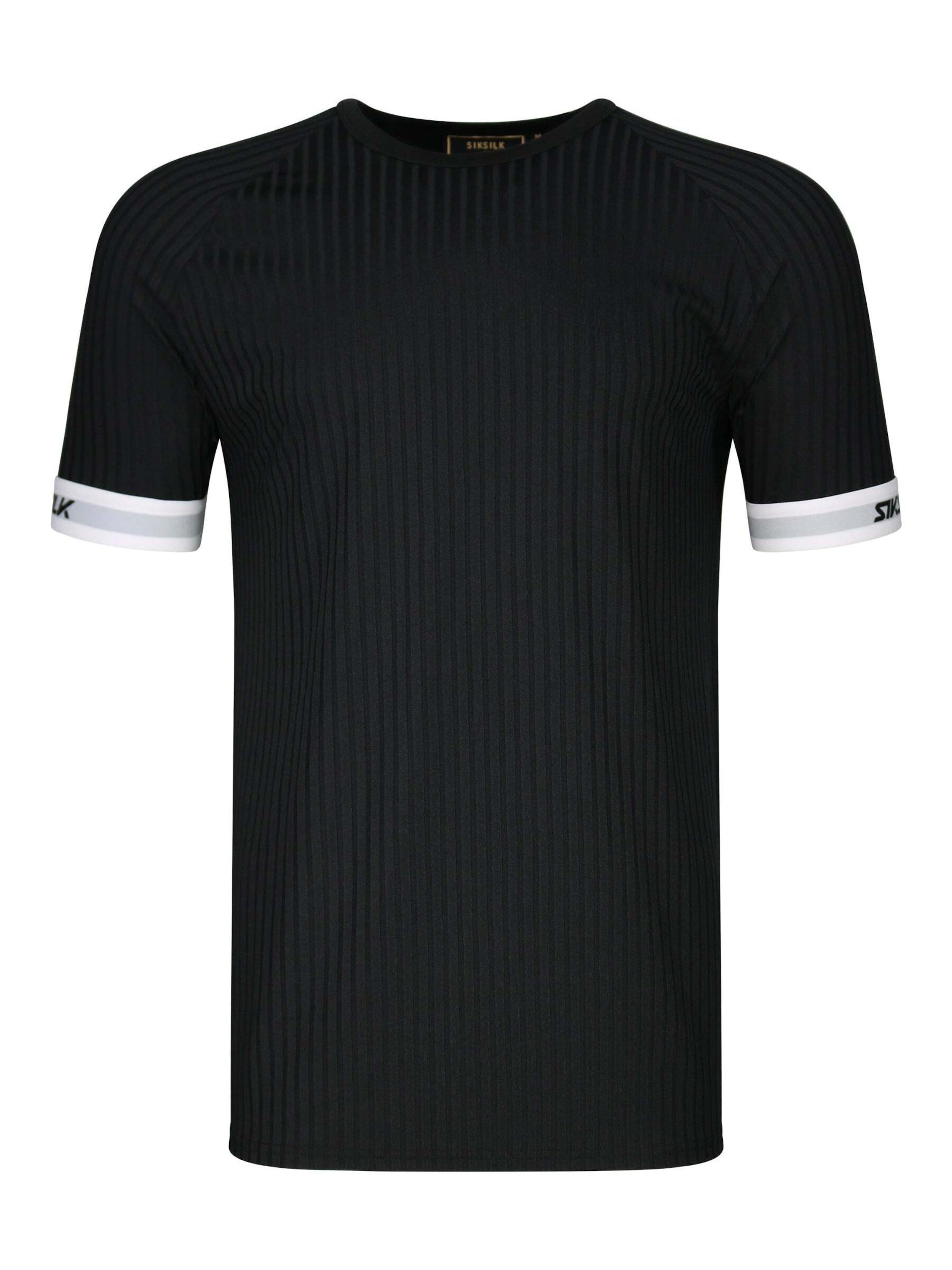 Maglietta 'Tech' di SikSilk in nero