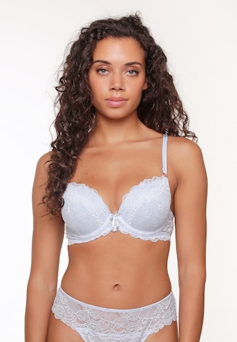LingaDore Push-up BH in Blauw: voorkant
