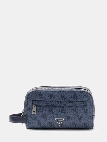 GUESS Toiletry Bag 'Milano' in Blue: front