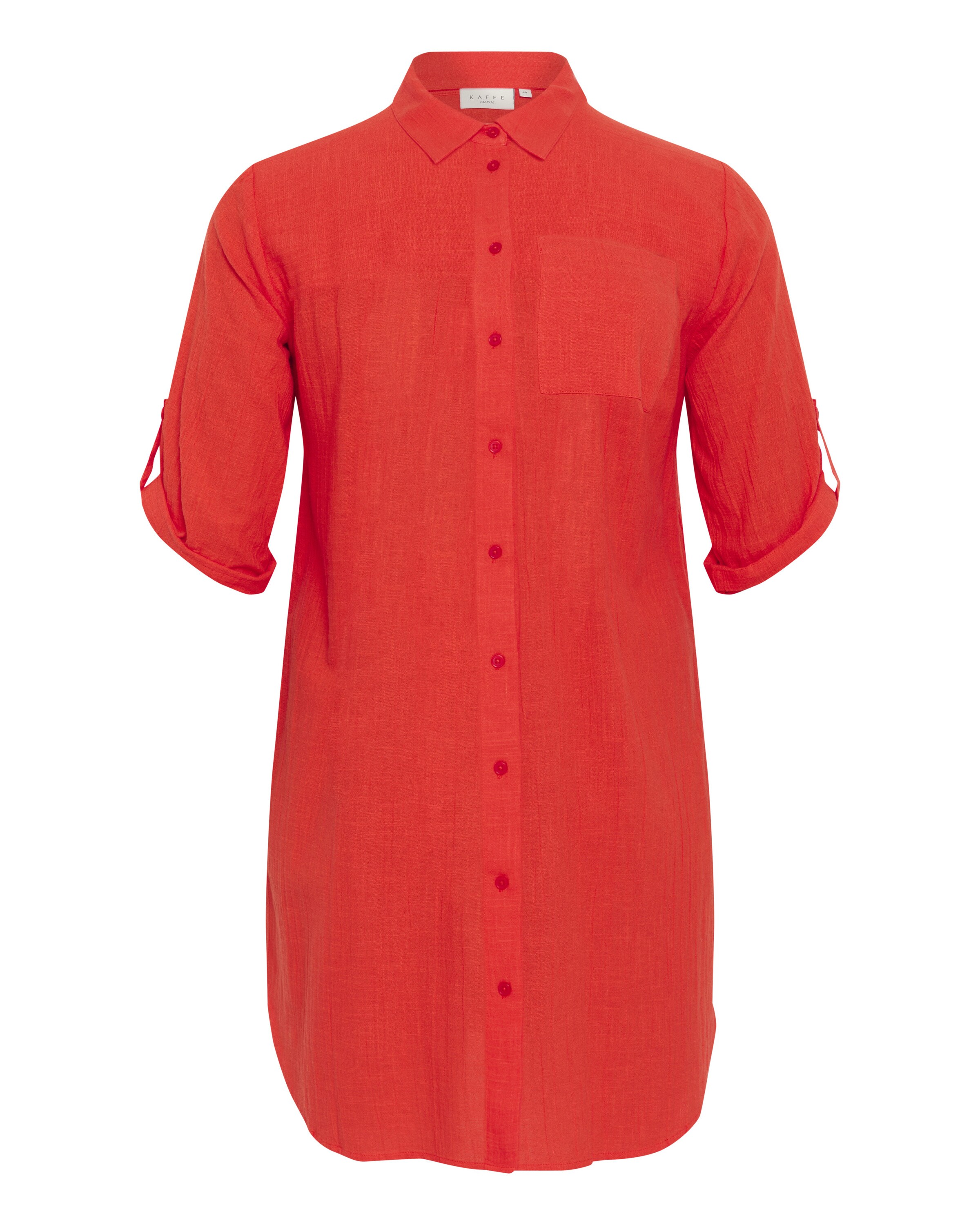 KAFFE CURVE Tunika 'Paula' i rød: forside