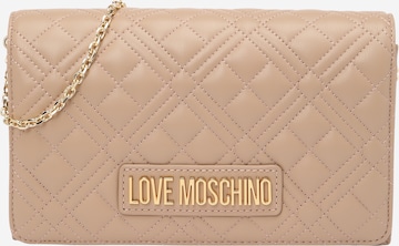 Love Moschino - Mala de ombro em bege: frente