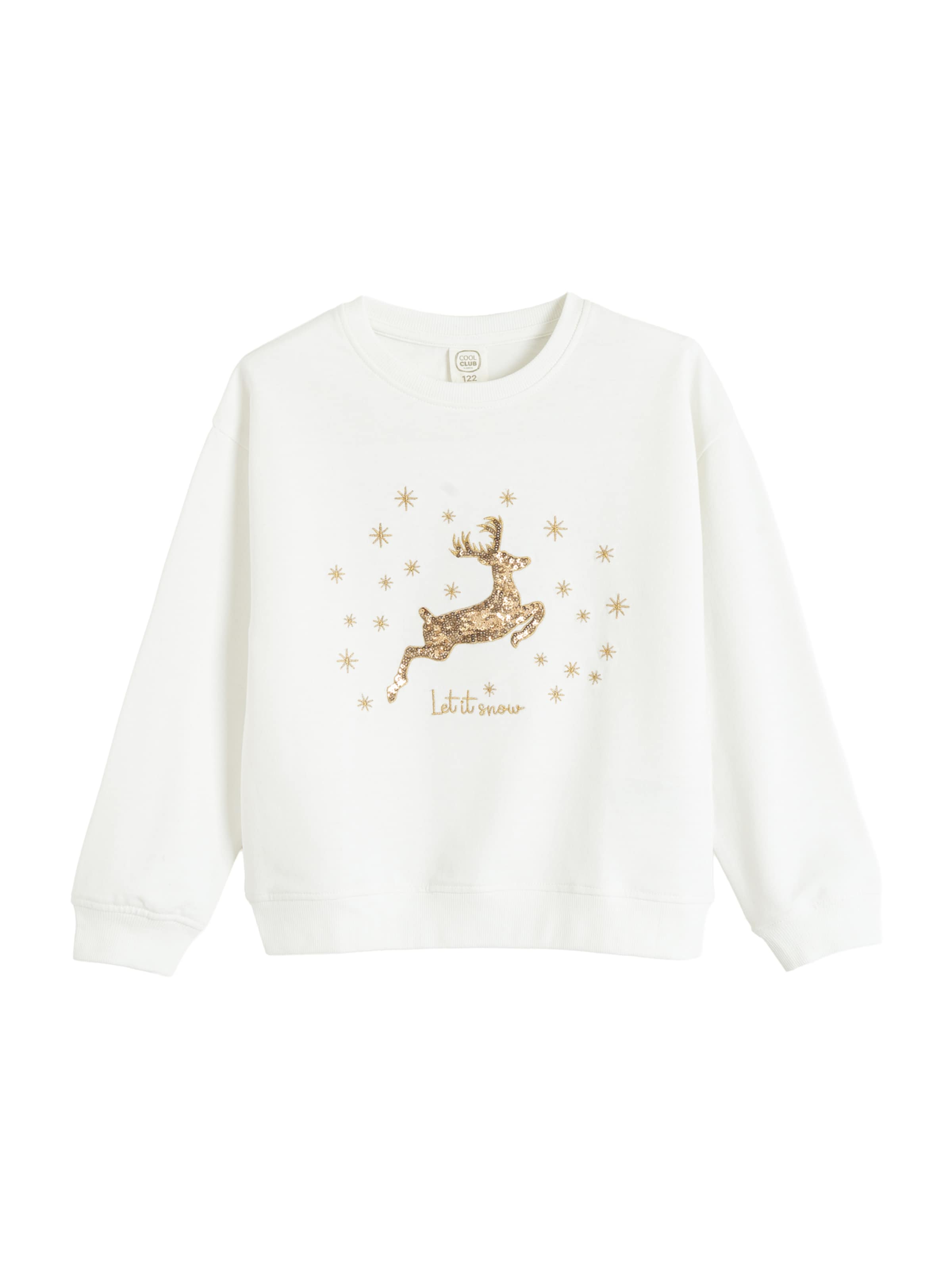 Cool Club Sweatshirt in Weiß: Vorderseite