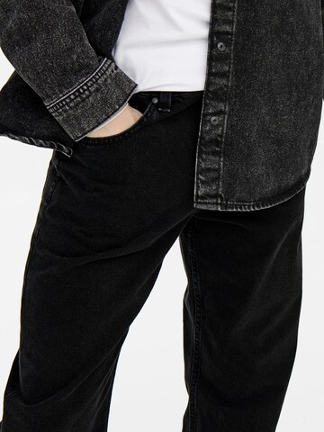 regular Jeans 'Edge' di Only & Sons in nero