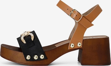CAFè NOIR Sandaal in Zwart: voorkant