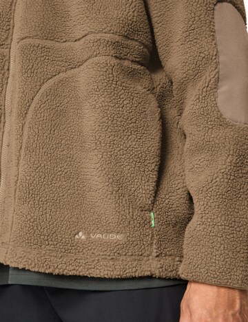VAUDE Athletic fleece jacket 'Manukau IV' in Beige