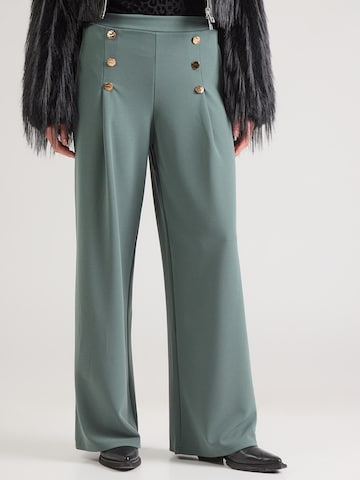 ABOUT YOU Zvonové kalhoty Kalhoty se sklady v pase 'Jessa' – zelená: přední strana