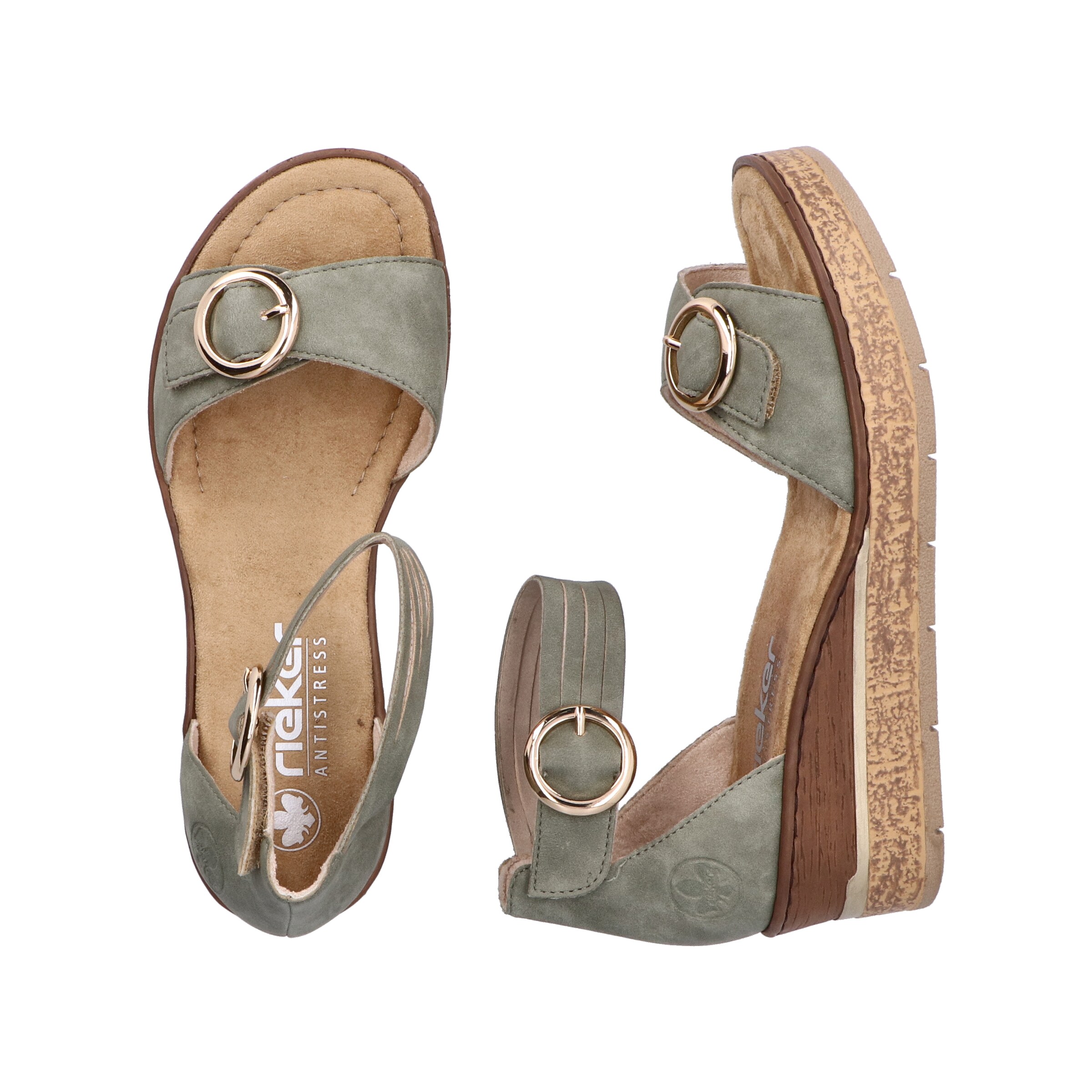 Sandales Rieker en vert