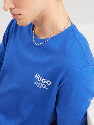 HUGO Μπλουζάκι 'Nesptee' σε μπλε