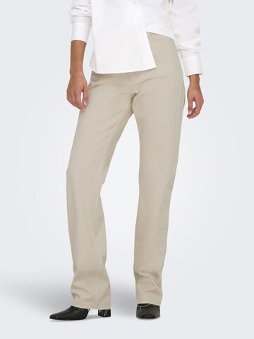 ONLY regular Jeans i beige: forside