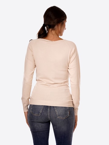 Pull-over 'Donna' Yes Zee en beige