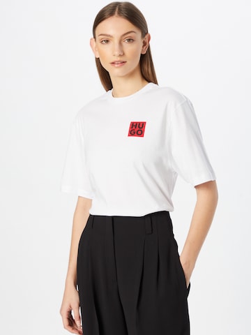 HUGO Red Shirt 'Dashire' in White: front