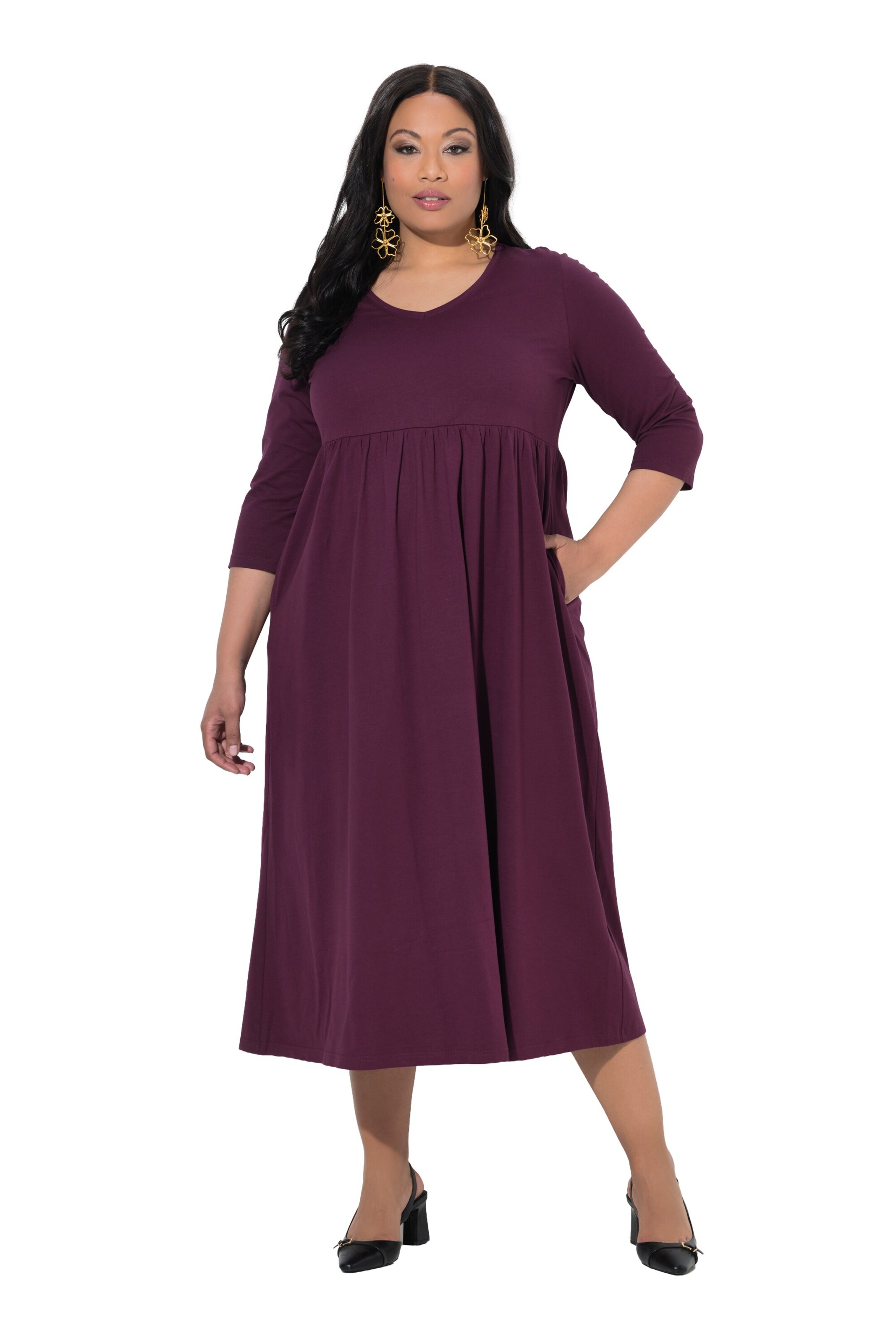 Ulla Popken Kleid in Lila: Vorderseite
