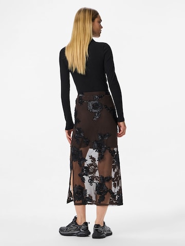 Gonna 'PCOFFIA HW' di PIECES in marrone