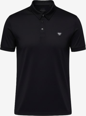 Ombre Shirt in Schwarz: Vorderseite