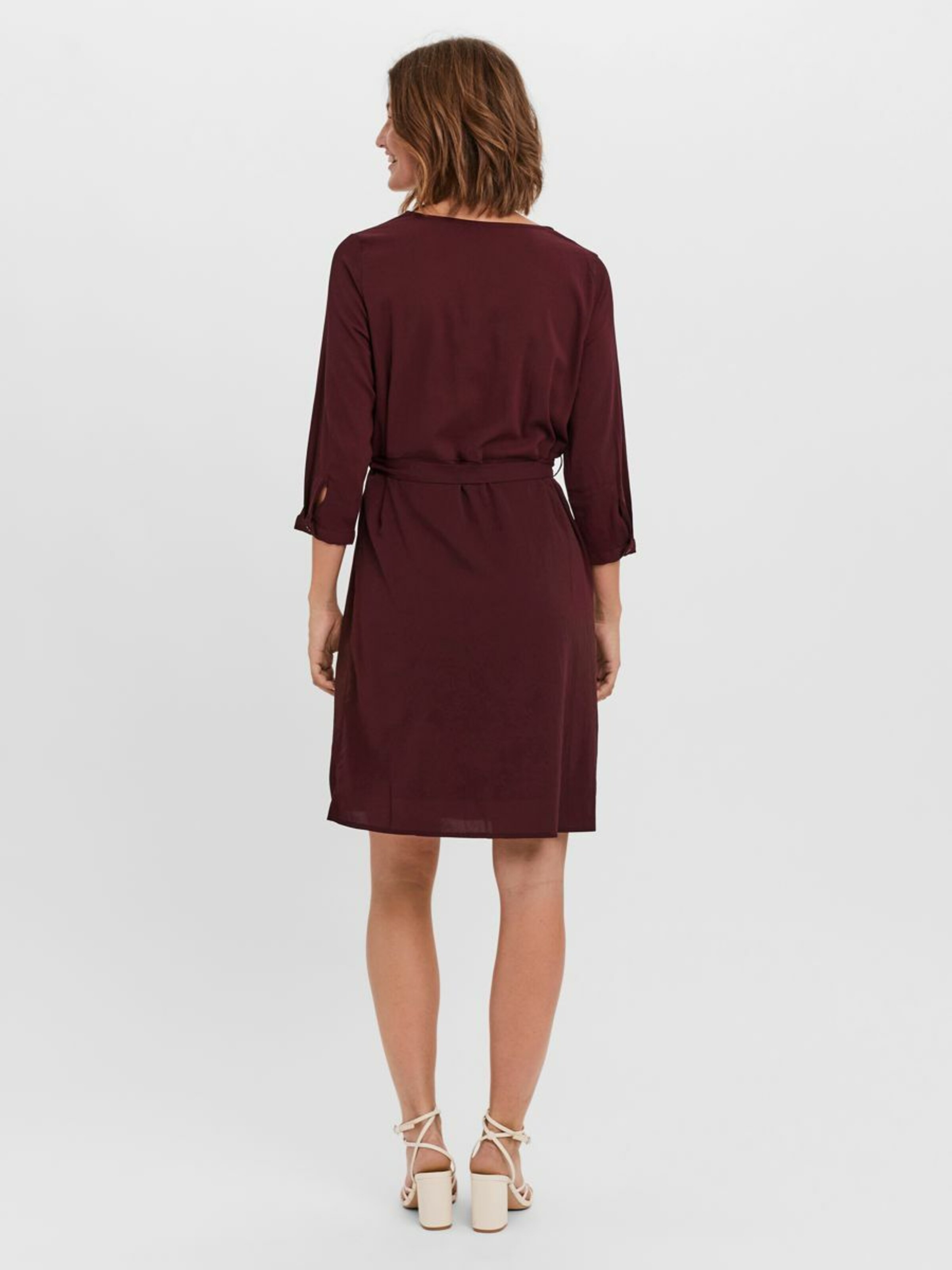 Frauen Kleider VERO MODA Kleid in Weinrot - NI00212 Frauen Kleider VERO MODA Kleid in Weinrot - NI00212