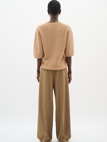 InWear Wide Leg Bukser med fals 'BriettaIW' i brun