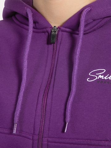 Smilodox Sweatjacke 'Enara' in Lila