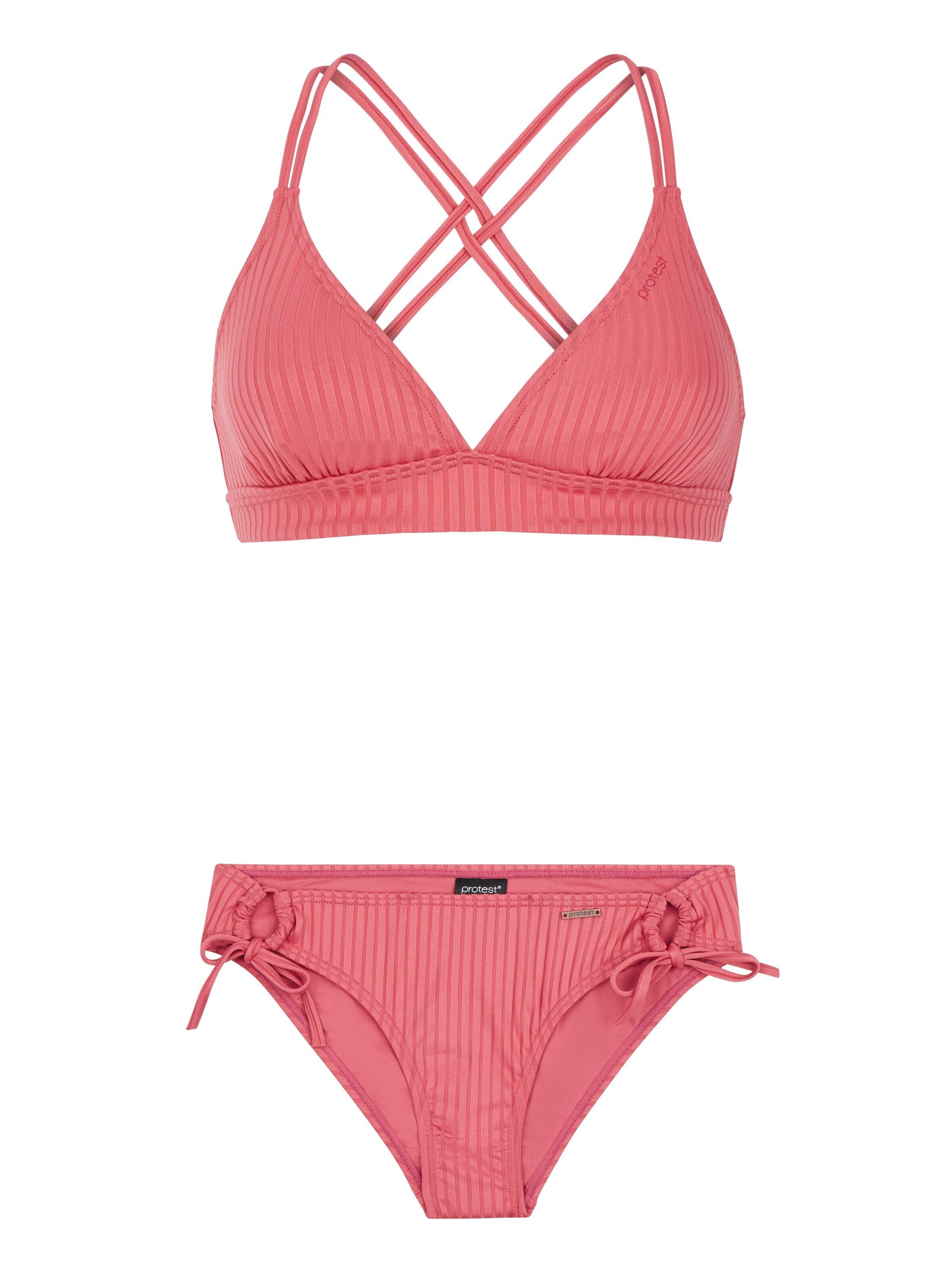 PROTEST Triangle Bikini 'PRTBOOGIE' in Pink: front