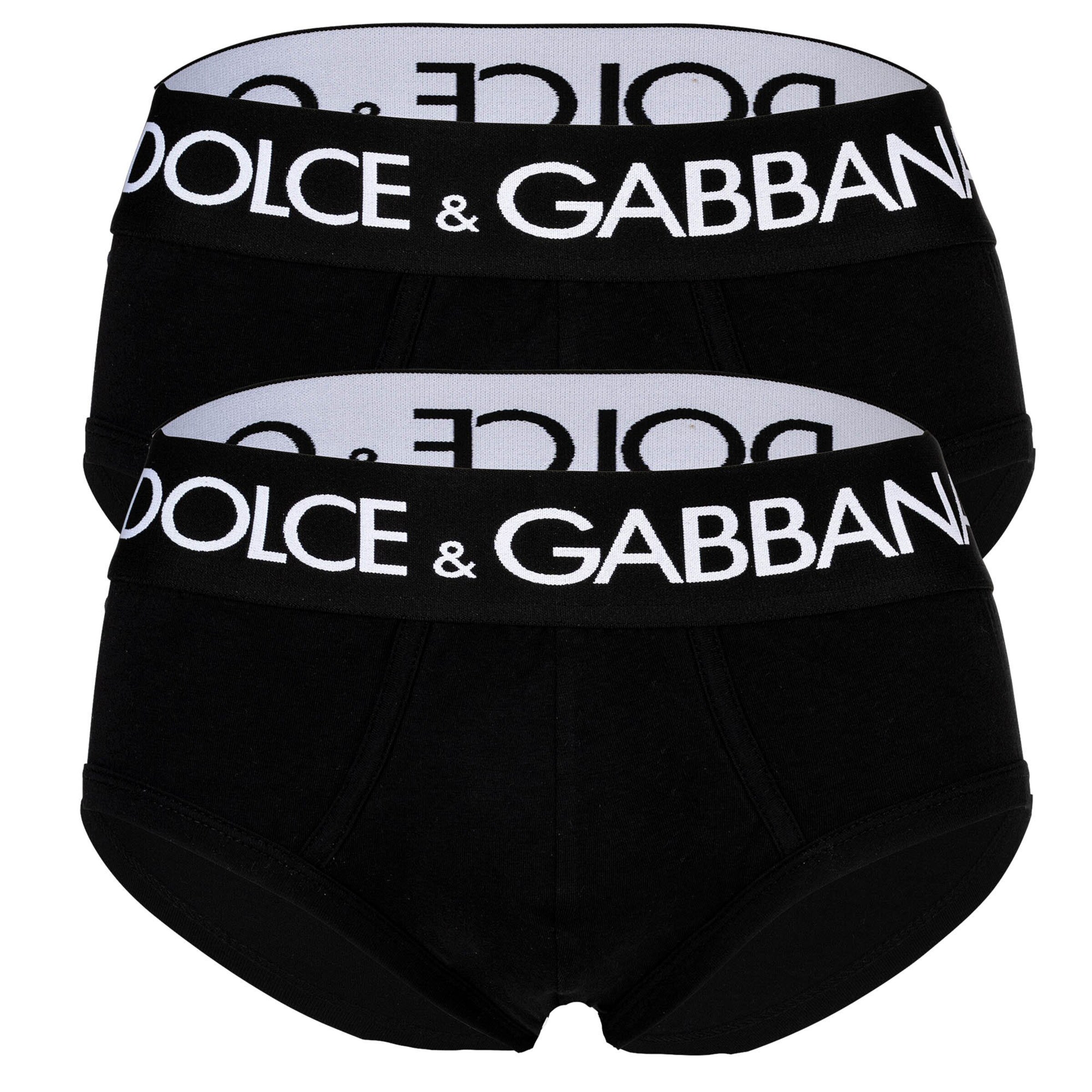 Slip di DOLCE & GABBANA in nero: frontale