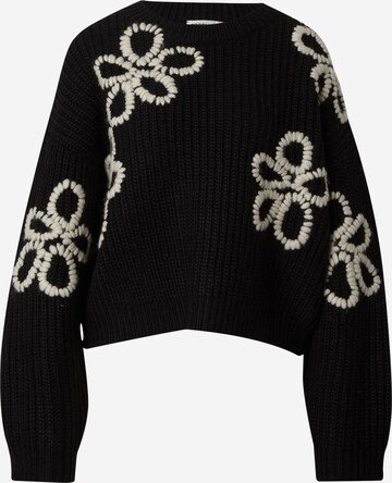 Essentiel Antwerp Sweater 'Chew' in Black: front