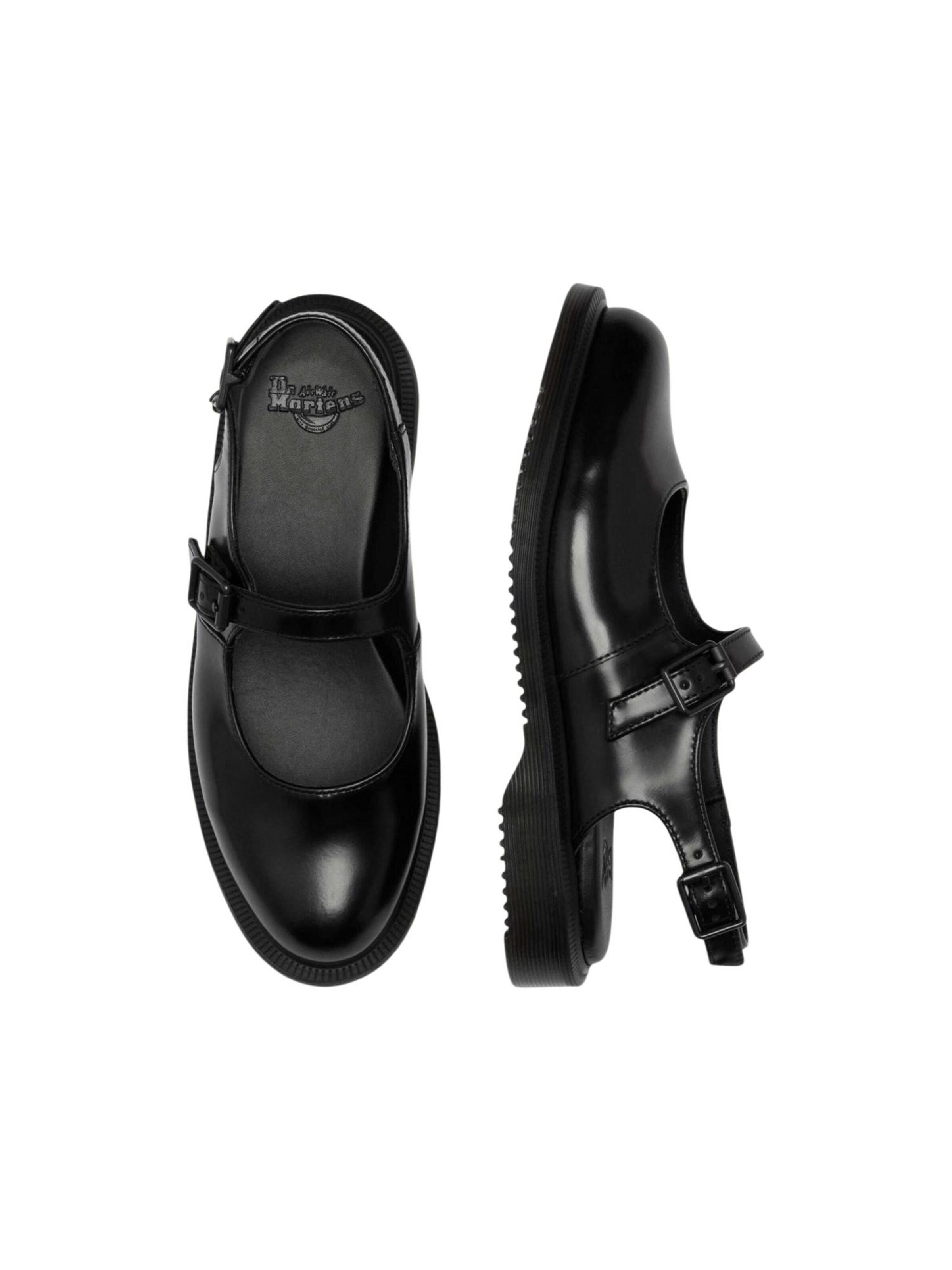 Dr. Martens - Sandalias 'Madaline Black Polished Smooth 42132001' en negro