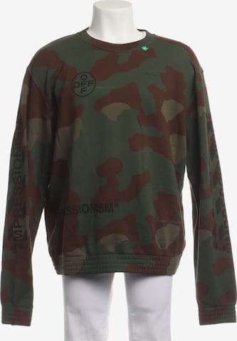 Off-White Sweatshirt / Sweatjacke XL in Grün: Vorderseite