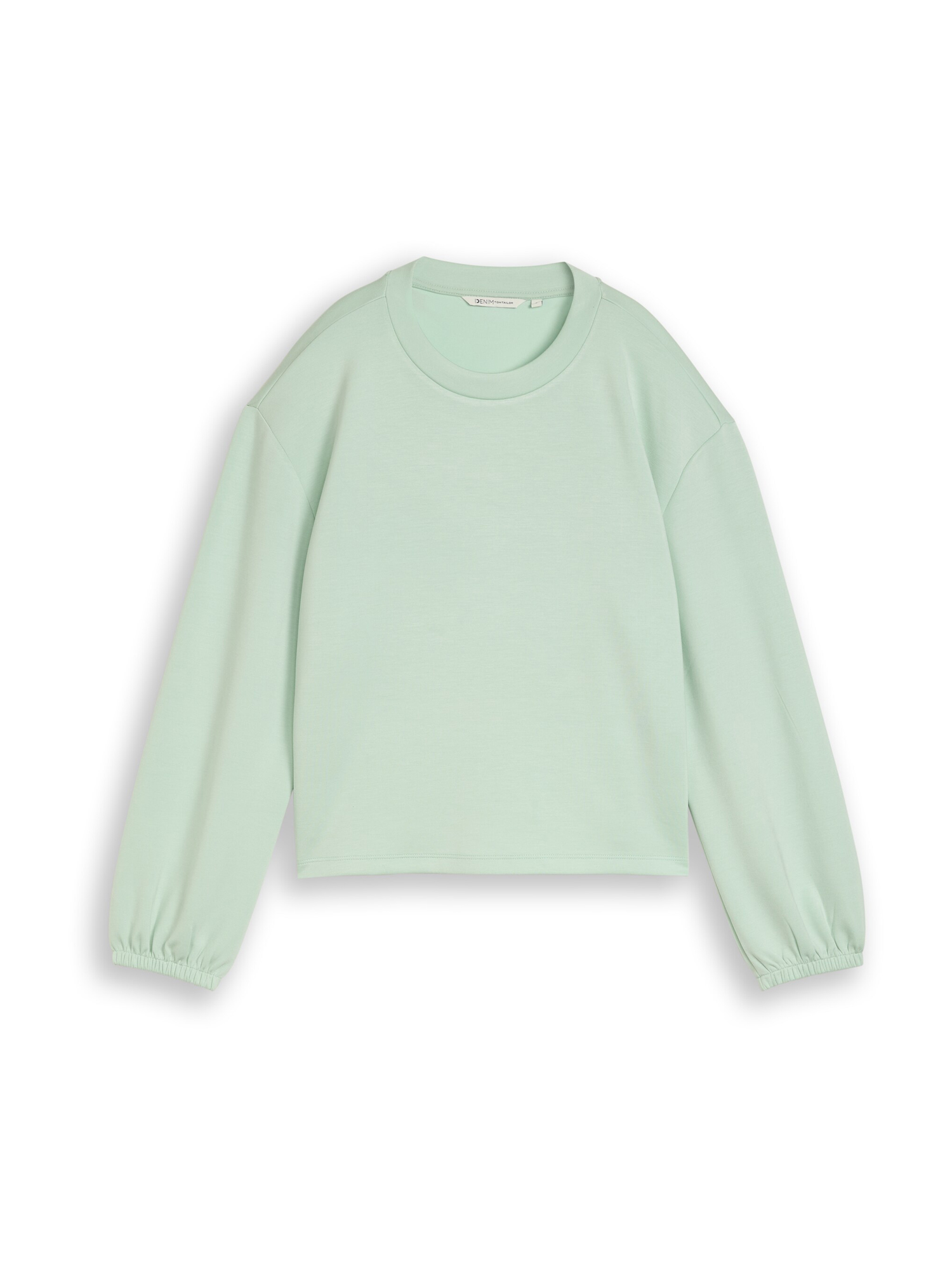 TOM TAILOR Denim Maglietta Donna A Maniche Lunghe – Costina Con Cut-Out, Vestibilità Slim