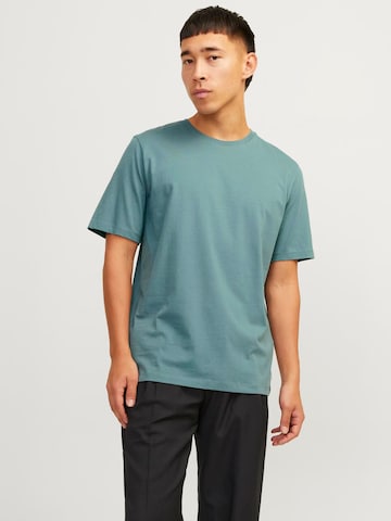 Coupe slim T-Shirt JACK & JONES en bleu : devant