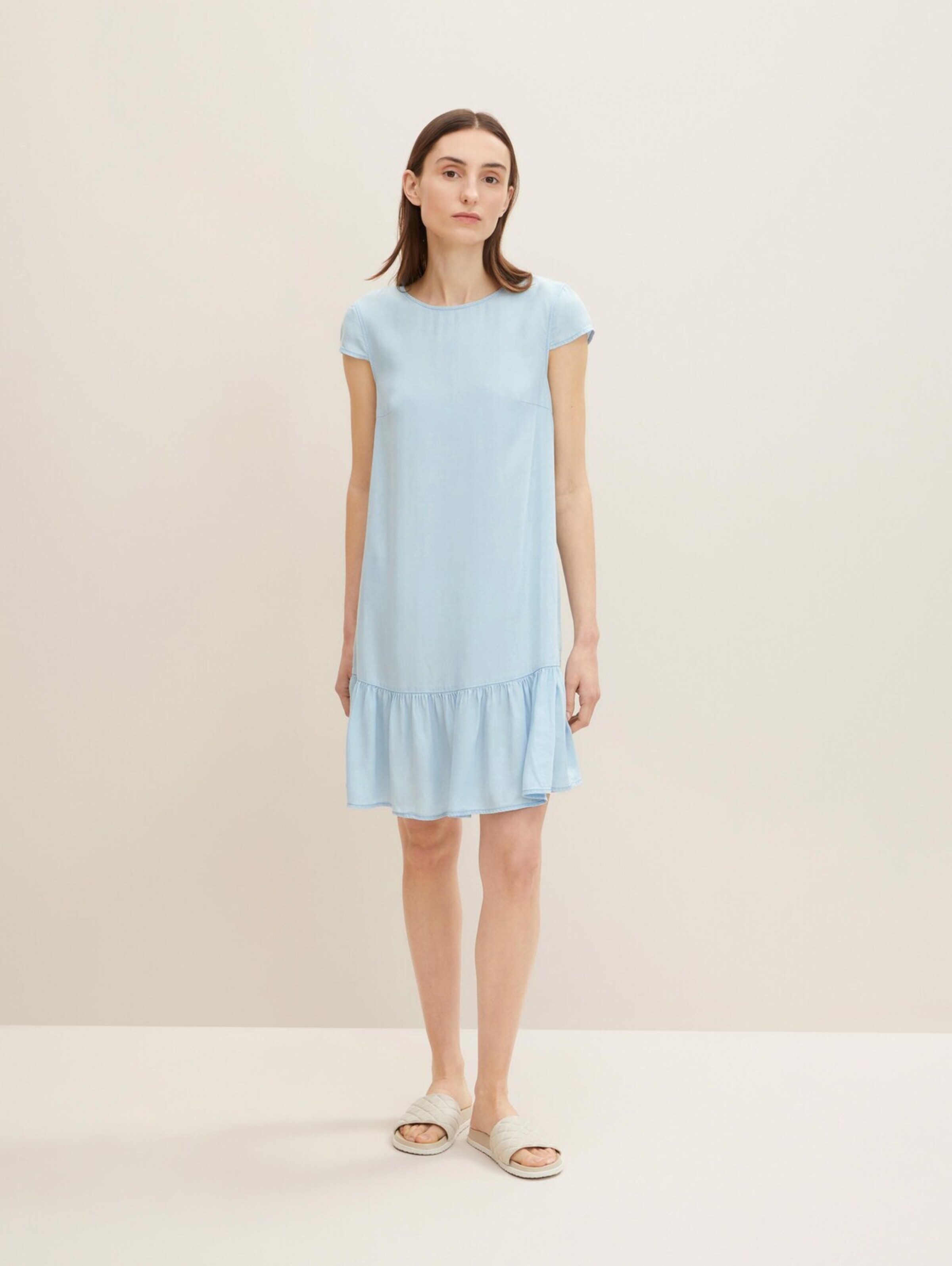 Frauen Große Größen TOM TAILOR Kleid in Hellblau - AS12550 Frauen Große Größen TOM TAILOR Kleid in Hellblau - AS12550