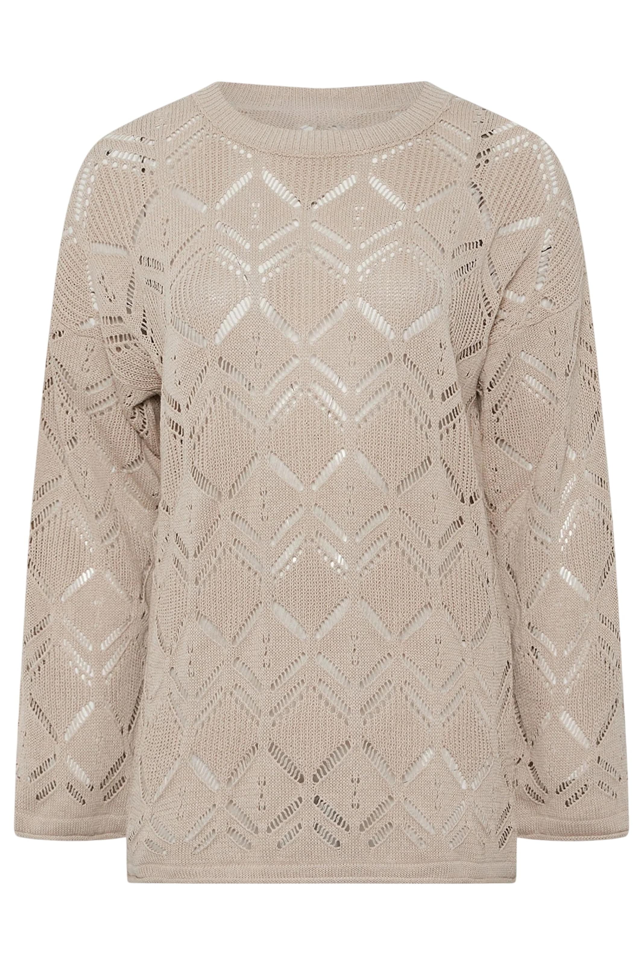 Shape Of You Pullover in Beige: Vorderseite