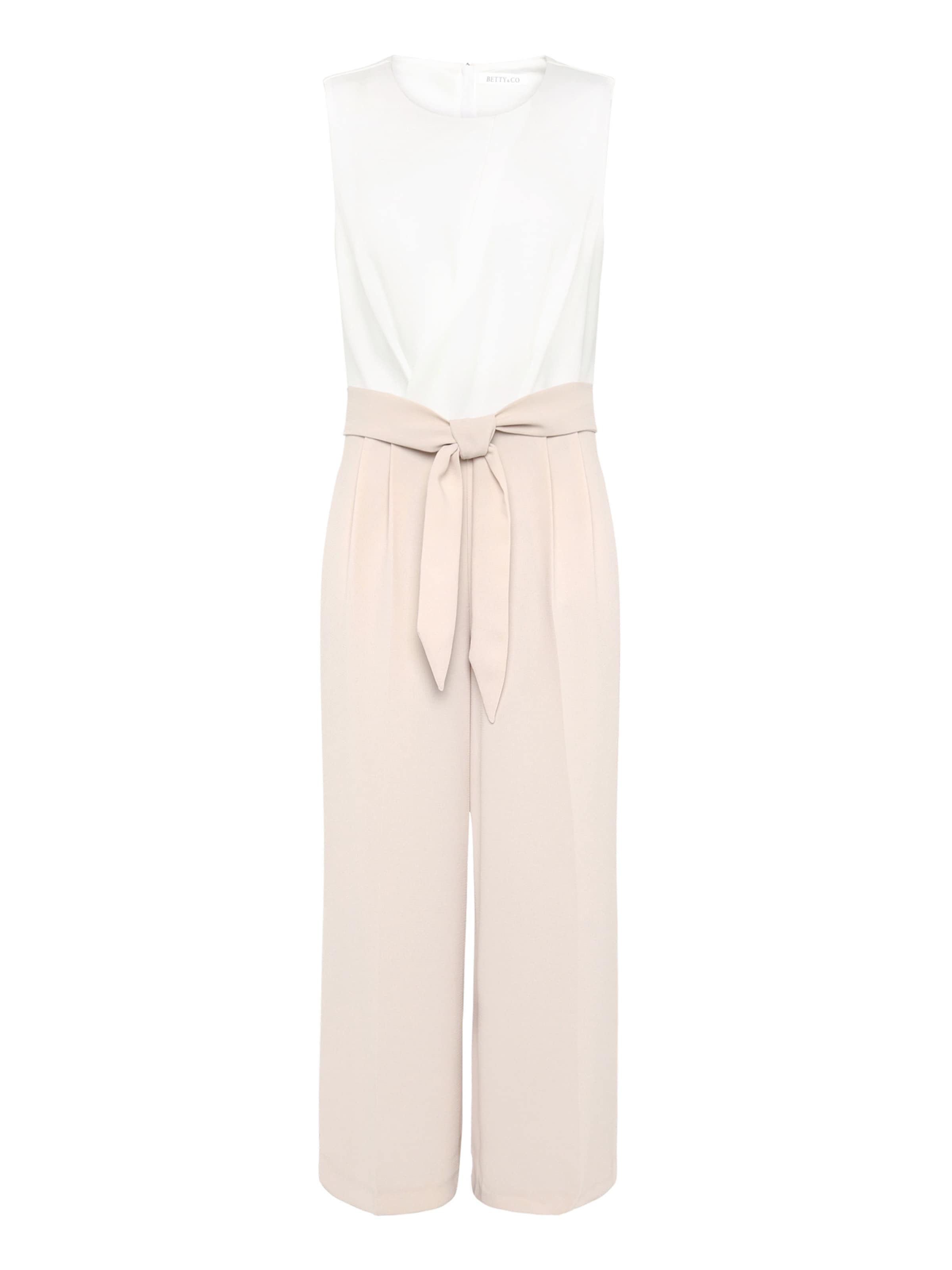Tuta jumpsuit di Betty & Co in beige: frontale
