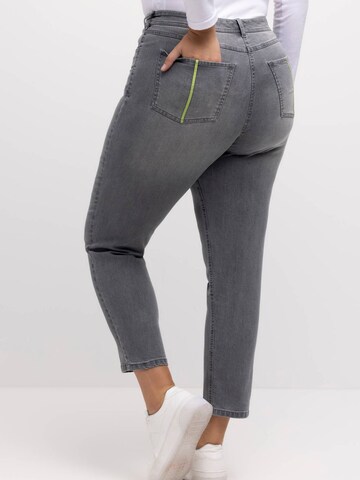 Coupe slim Jean Ulla Popken en gris