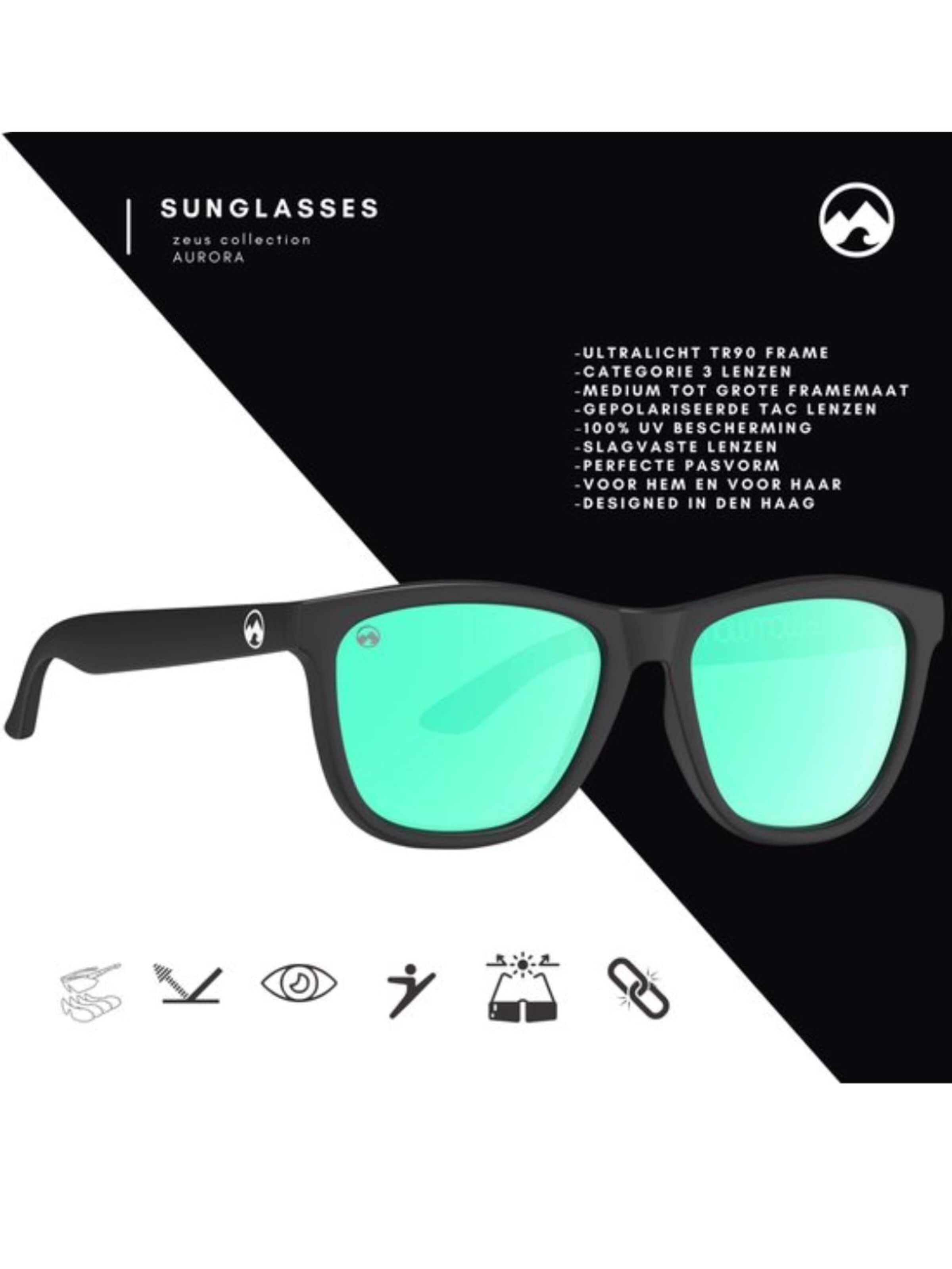 Lunettes de soleil sport 'MowMow Opal LIMITED Sunglasses - Polarized - Men - Women' Mowmow en vert