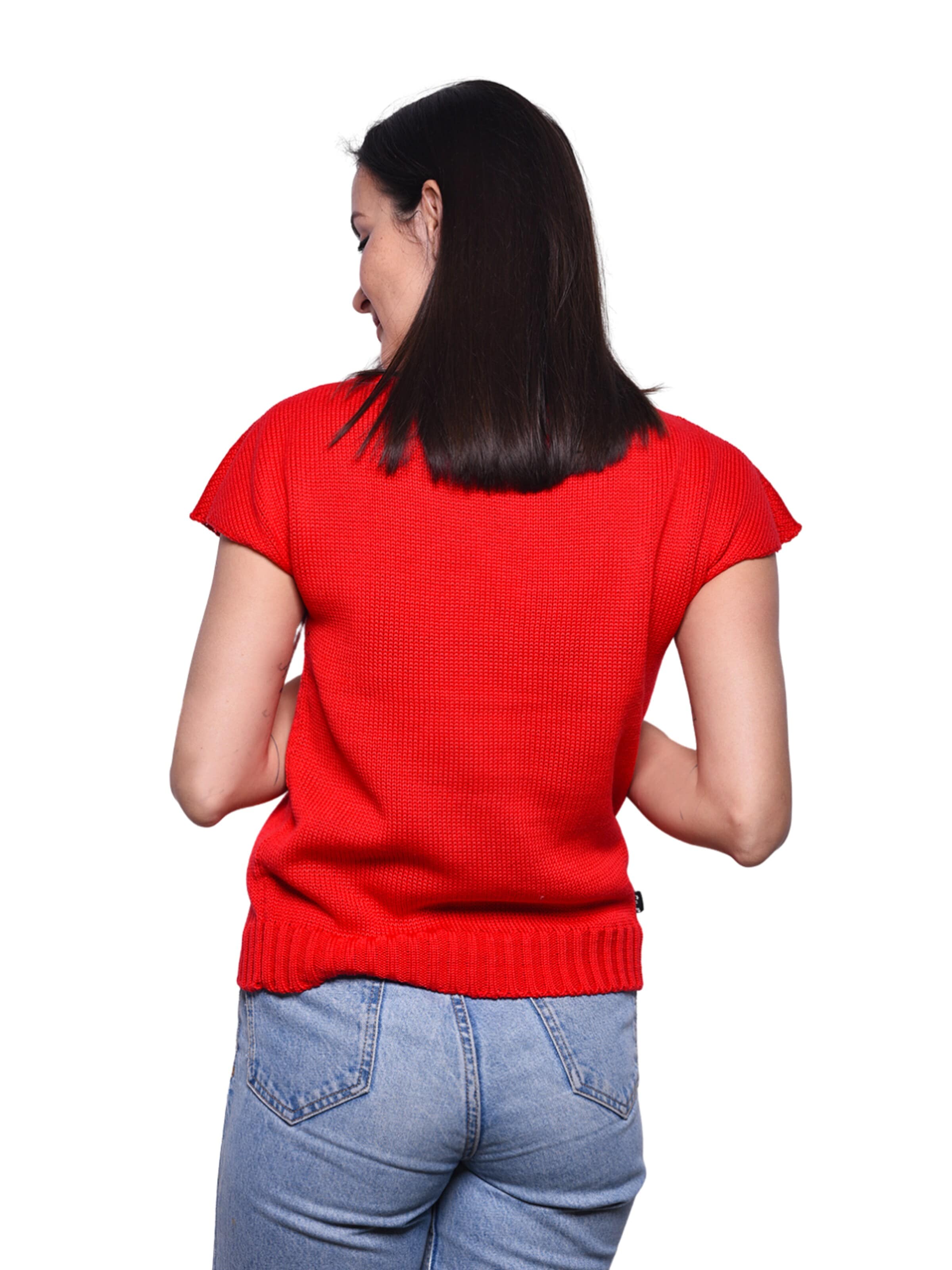 Süel knitwear Knitted top 'Carlos' in Red
