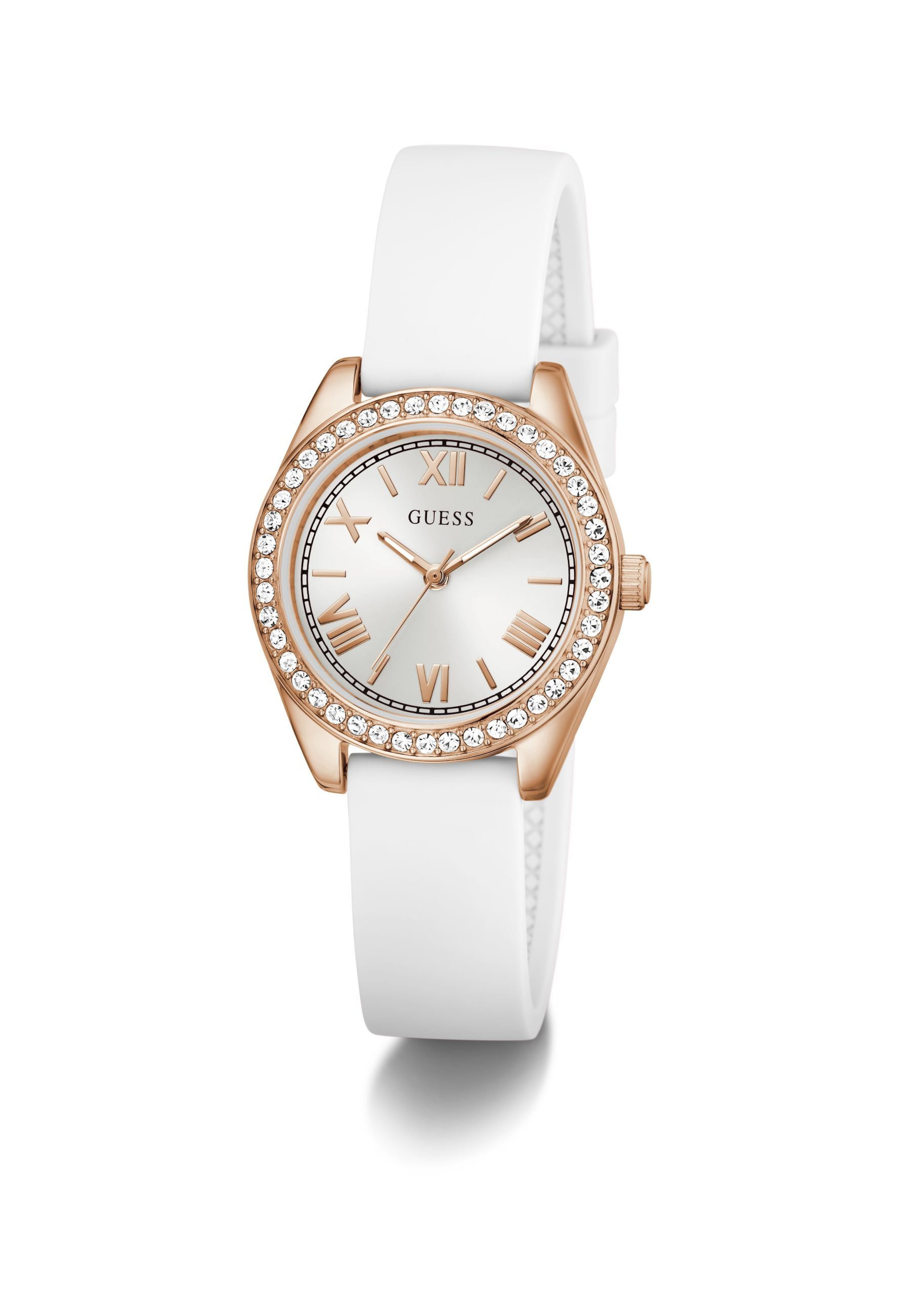 GUESS Analoguhrh 'LUNA' in Weiß