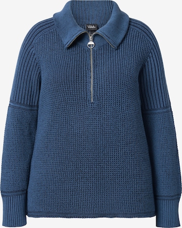 Ulla Popken Trui in Blauw: voorkant