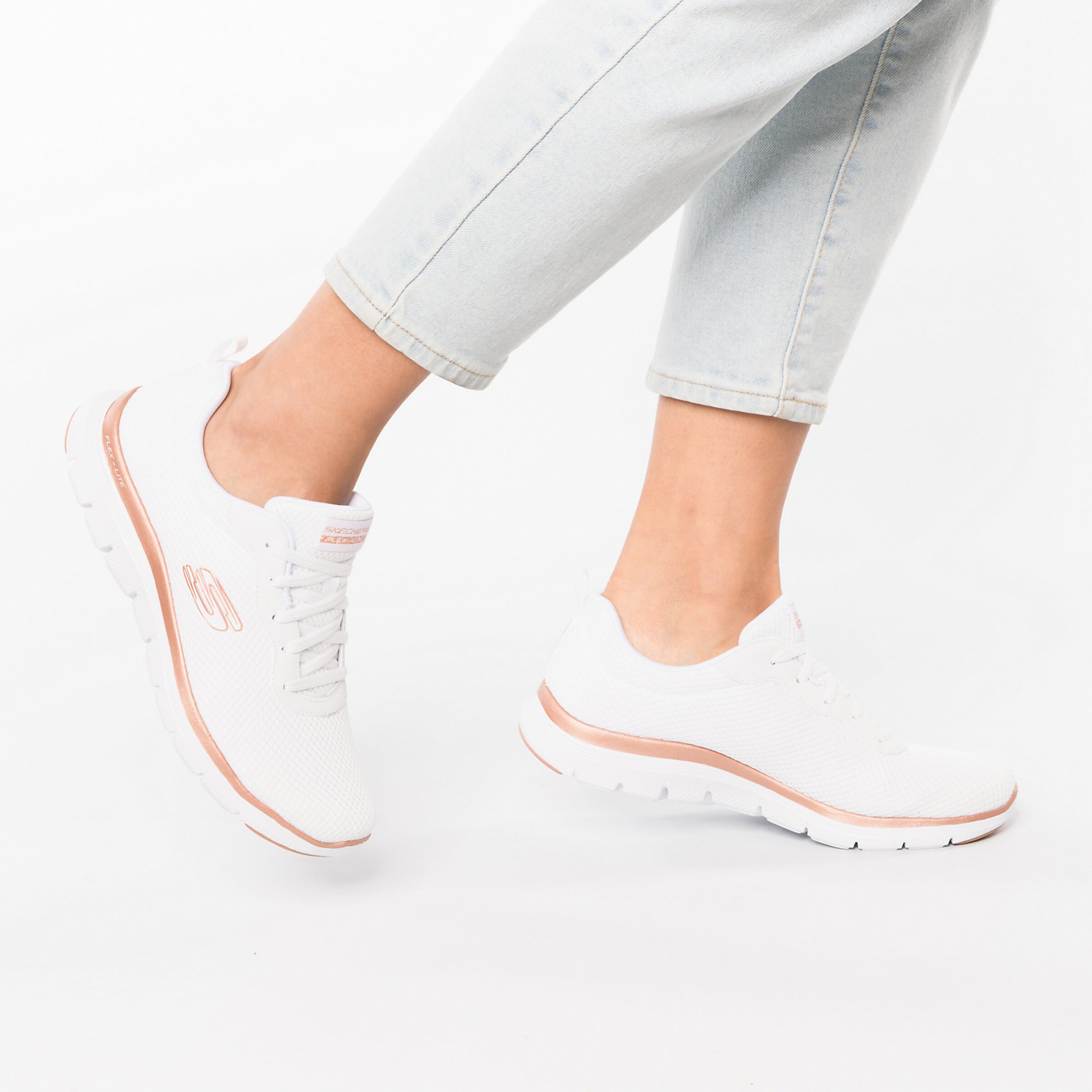 Frauen Sneaker SKECHERS Sneaker 'Flex Appeal 4.0' in Weiß - JF75438 Frauen Sneaker SKECHERS Sneaker 'Flex Appeal 4.0' in Weiß - JF75438