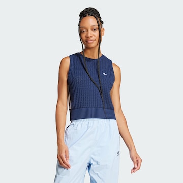 Pull-over 'Adicolor' ADIDAS ORIGINALS en bleu : devant