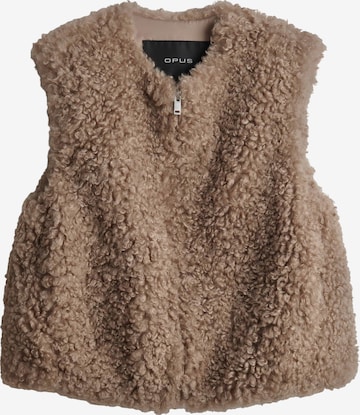 OPUS Bodywarmer 'Wikara' in Bruin: voorkant