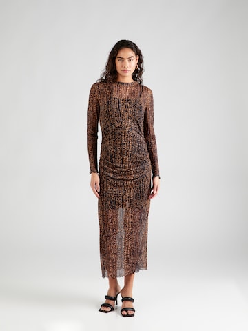 OBJECT Dress 'MASHA' in Brown: front