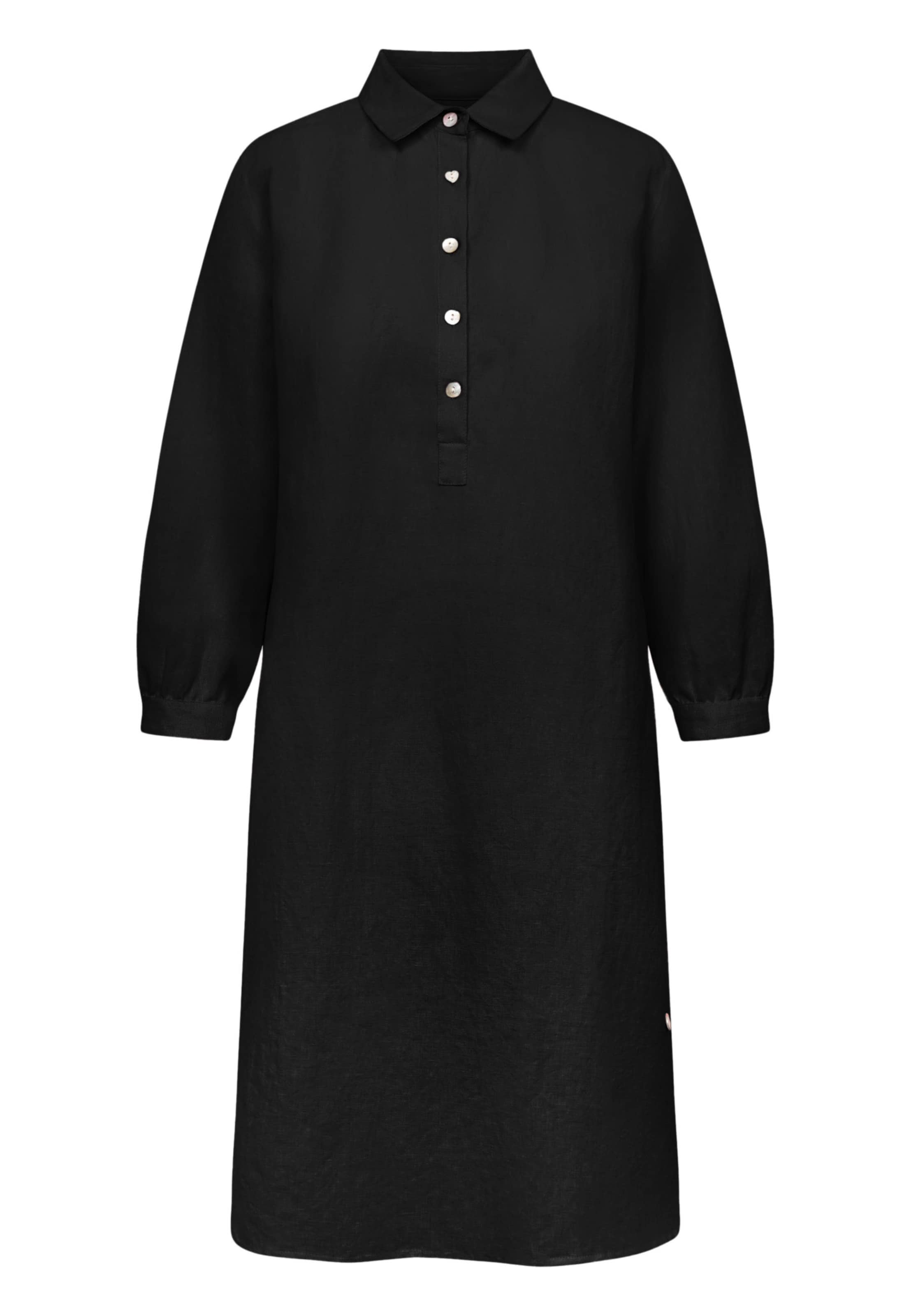 Frieda & Freddies NY Shirt Dress in Black: front